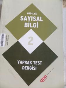YGS - LYS Sayısal Bilgi 2 Yaprak Test Dergisi