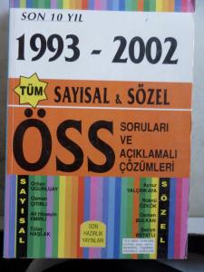 1993 - 2002 Sayısal & Sözel ÖSS Soruları ve Açıklamalı Çözümler