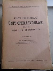 Kimya Mühendisliği Ünit Operasyonları Cilt III