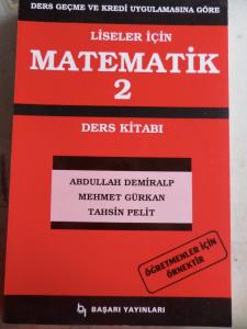 Liseler İçin Matematik 2 Ders Kitabı