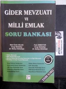 Gider Mevzuatı ve Milli Emlak Soru Bankası