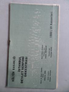 İstanbul Devlet Senfoni Orkestrası 1980 / 81 Konserleri