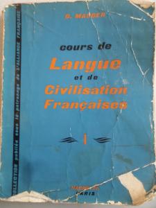 Cours de Langue et de Civilisation Françaises I