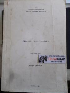 Sorgun Köyü Halk Edebiyatı Doktora Tezi