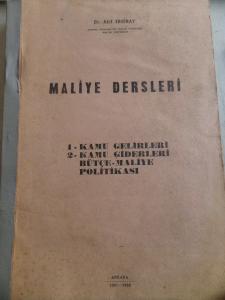 Maliye Dersleri Ders Notları