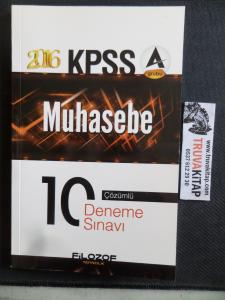 KPSS A Muhasebe 10 Deneme Sınavı