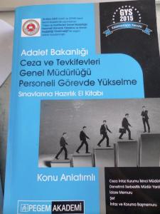 GYS Adalet Bakanlığı Ceza ve Tevkifevleri Genel Müdürlüğü Personeli Görevde Yükselme Sınavlarına Hazırlık Konu Anlatımlı
