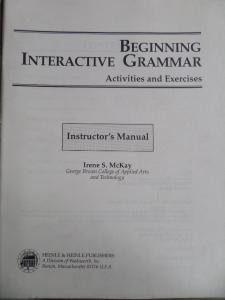 Beginning Interactive Grammar Activities and Exercises