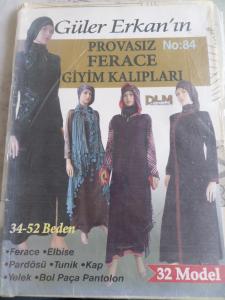 Güler Erkan No 84 - Provasız Ferace Giyim Kalıpları