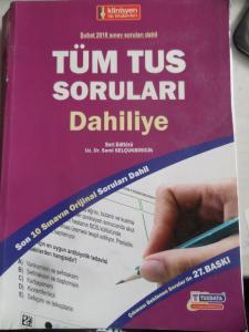 Dahiliye Tüm TUS Soruları