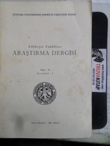 Edebiyat Fakültesi Araştırma Dergisi Sayı 12 Fasikül 1