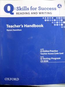 Q: Skills For Success Reading And Writing 4 Teacher's Handbook CD'li