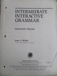Intermediate Interactive Grammar Instructor's Manual