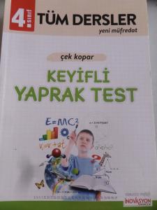 4. Sınıf Tüm Dersler Çek Kopar Keyifli Yaprak Test