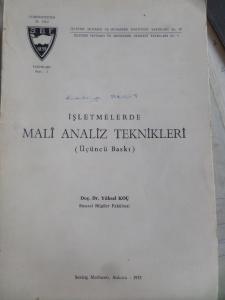 İşletmelerde Mali Analiz Teknikleri