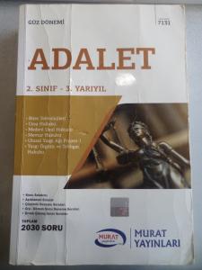 2. Sınıf 3. Yarıyıl Adalet Bahar Dönemi
