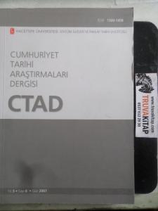 Cumhuriyet Tarihi Araştırmaları Dergisi 2007 / 6