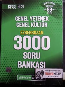 KPSS Genel Yetenek Genel Kültür Ezberbozan 3000 Soru Bankası