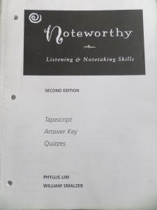 Noteworthy Listening & Notetaking Skills