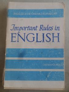 Important Rules in English