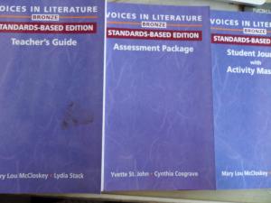 Voices In Literature Bronze Teacher's Guide + Assessment Package + Student Journal with Activity Masters