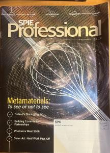 Spie Professional 2008 / Januay -Metamaterials: To See Or Not To See