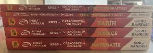 KPSS Ortaöğretim-Önlisans Genel Kültür Genel Yetenek Soru Bankası 5 Kitap / İkinci El