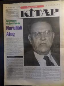 Cumhuriyet Kitap 13 Ağustos 1998 / 443 - Nurullah Ataç