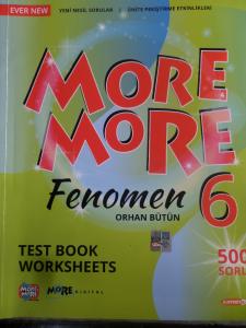 More & More 6 Fenomen Test Book Worksheets (İkinci El)