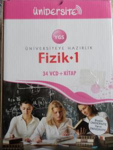 Ünidersite YGS Fizik 1 Hazırlık Seti 34 VCD + 1 Kitap (Sadece 27. VCD Eksik)