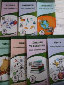 9. Sınıf Doğa Koleji Konu Kavrama Testi / 7 Adet