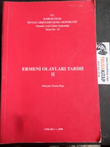 Ermeni Olayları Tarihi 2. Cilt