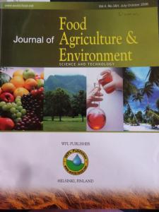 Journal Of Food Agriculture & Environment 2006 / 4