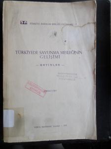 Türkiyede Savunma Mesleğinin Gelişimi - Metinler - 1. Cilt