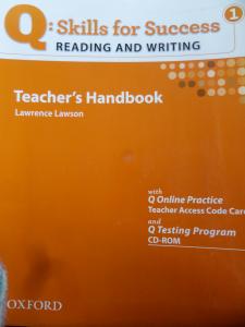 Q: Skills For Success Reading And Writing 1 Teacher's Handbook (CD'siz)
