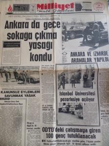 Milliyet Halk Gazetesi 1971 / 28 Nisan