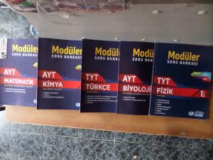 TYT-AYT Matematik - Geometri - Kimya - Fizik - Biyoloji - Türkçe  Modüler Soru Bankası / 17 Kitap