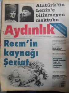 Aydınlık 1998 / 550 - Recm'in Kaynağı Şeriat