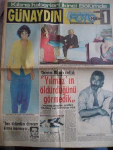 Günaydın Gazetesi 16 Eylül 1974 - Yılmaz'ın Öldürdüğünü Görmedik