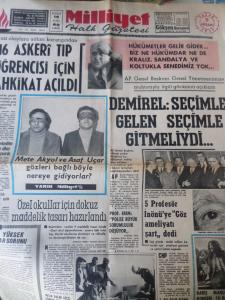 Milliyet Gazetesi 11 Nisan 1971 - 6 Asker Tıp Öğrencisi İçin Tahkikat Açıldı