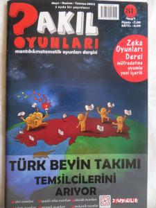 Akıl Oyunları Mantık ve Matematik Oyunları 2013 / 81 Mayıs-Haziran-Temmuz