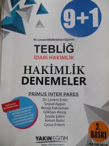 Tebliğ İdari Hakimlik - Hakimlik Denemeler 9+1