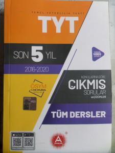 TYT Tüm Dersler Son 5 Yıl Çıkmış Sorular TYT Tüm Dersler Son 5 Yıl Çıkmış Sorular