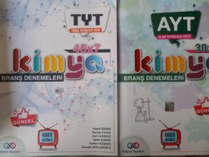 TYT - AYT Kimya Branş Denemeleri / 2 Adet