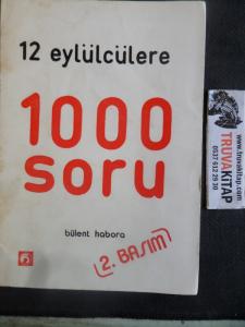 12 Eylülcülere 1000 Soru