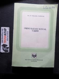 Ordu Kazası Sosyal Tarihi