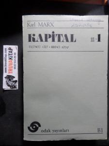 Kapital Üçüncü Cilt / Birinci kitap