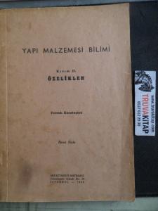 Yapı Malzemesi Bilimi Kısım II. Özellikler