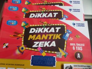 Okul Öncesi 6 Yaş Dikkat Mantık Zeka / 3 Adet