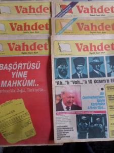 Vahdet Haftalık Siyasi Gazete / 6 Adet